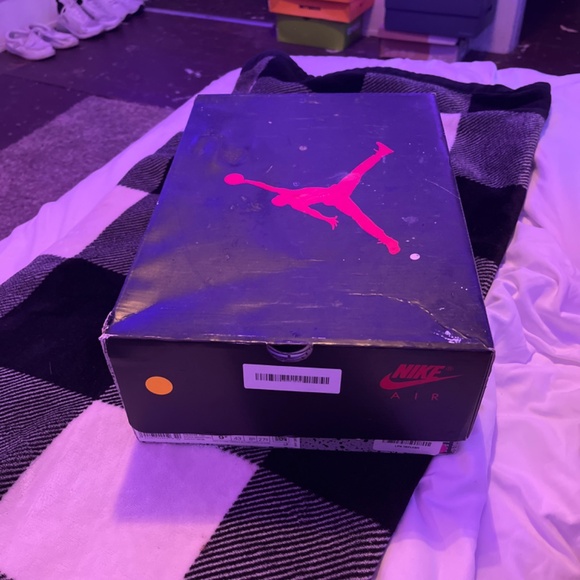 Air Jordan 5 Retro White Ghost Green Court Purple size 9.5 - Picture 5 of 5